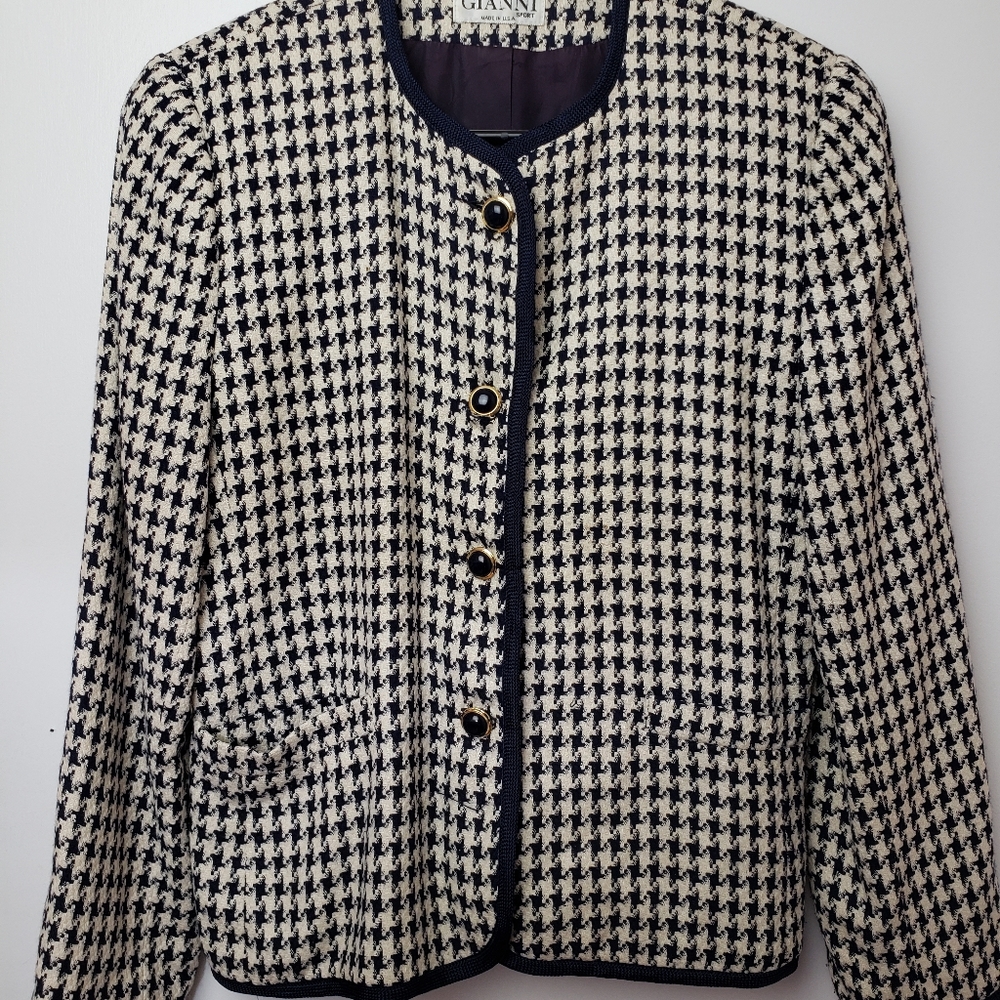Gianni Houndstooth Blazer